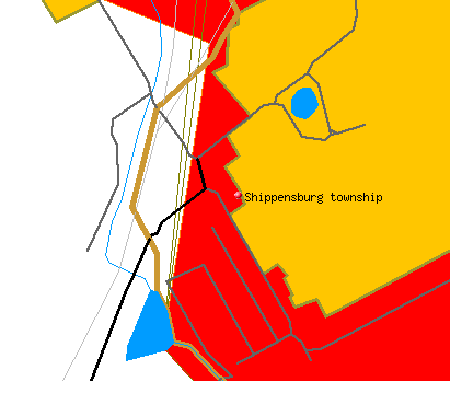 Shippensburg township, PA map