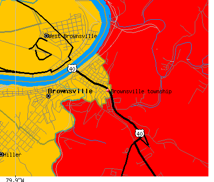 Brownsville township, PA map