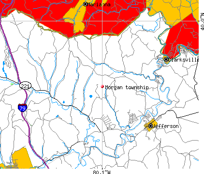 Morgan township, PA map