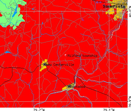 Milford township, PA map