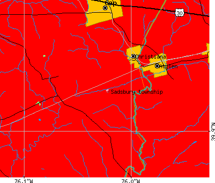 Sadsbury township, PA map