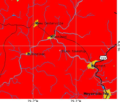 Black township, PA map