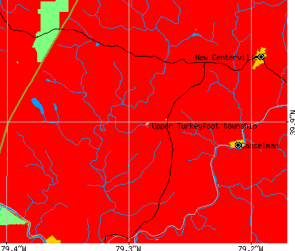 Upper Turkeyfoot township, PA map