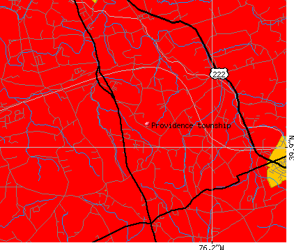 Providence township, PA map