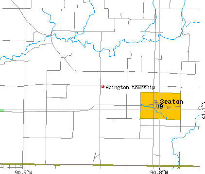 Abington township, IL map
