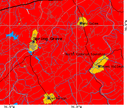 North Codorus township, PA map