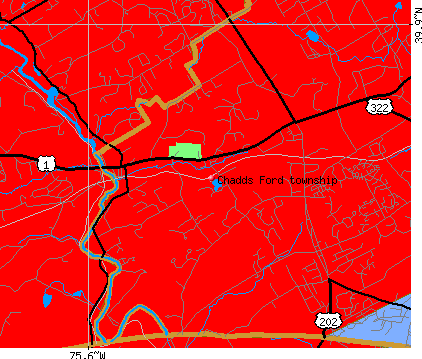 Chadds Ford township, PA map