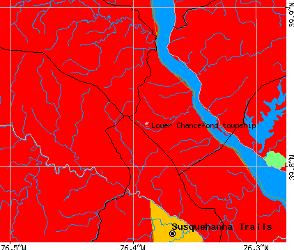 Lower Chanceford township, PA map