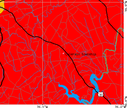 Colerain township, PA map