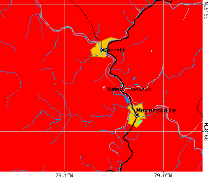 Summit township, PA map