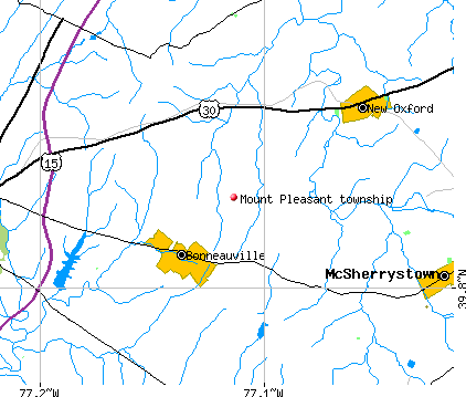 Mount Pleasant township, PA map