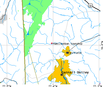 Hamiltonban township, PA map