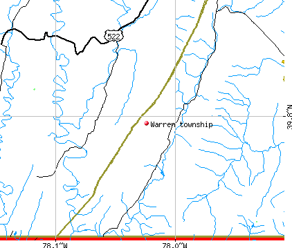 Warren township, PA map