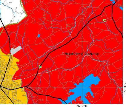 Heidelberg township, PA map