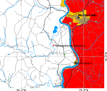 Monongahela township, PA map