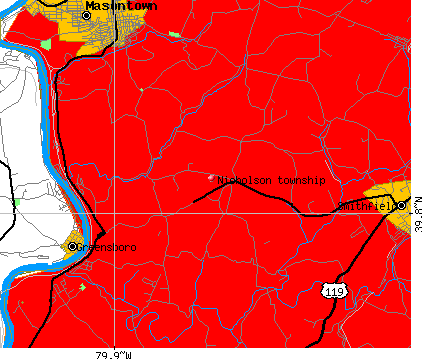 Nicholson township, PA map