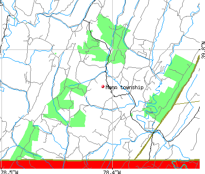 Mann township, PA map