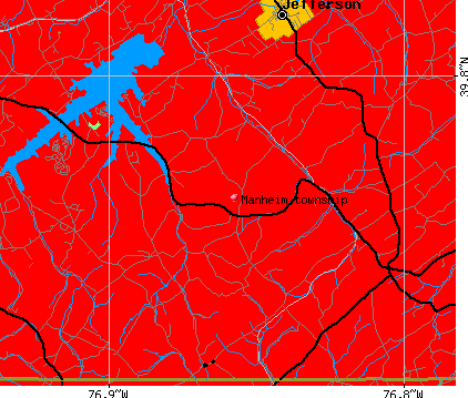 Manheim township, PA map