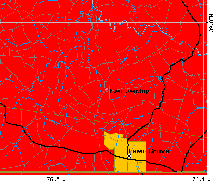 Fawn township, PA map
