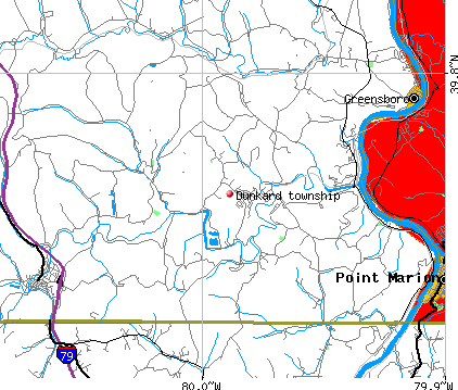 Dunkard township, PA map