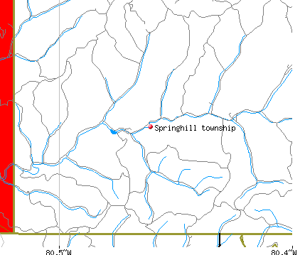 Springhill township, PA map