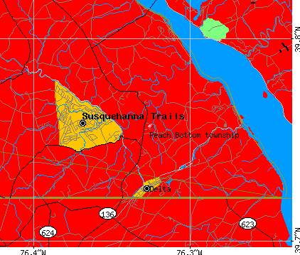 Peach Bottom township, PA map