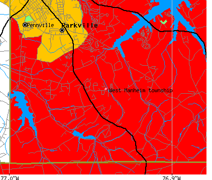 West Manheim township, PA map