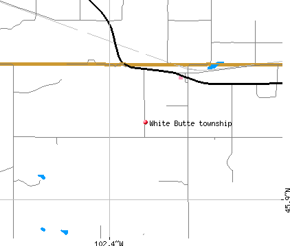 White Butte township, SD map