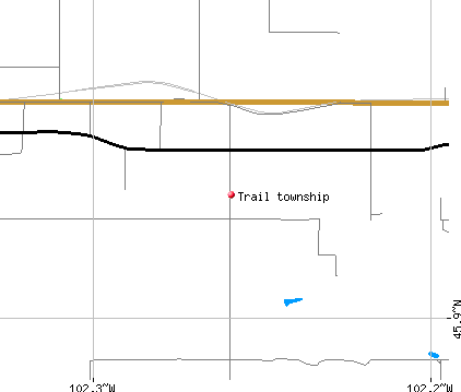Trail township, SD map