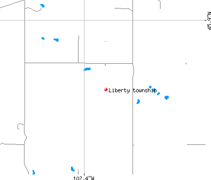 Liberty township, SD map