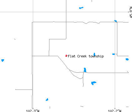 Flat Creek township, SD map