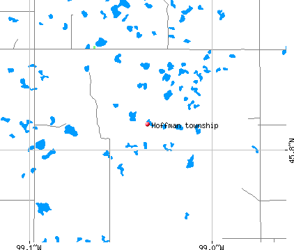 Hoffman township, SD map