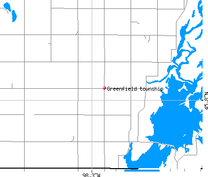 Greenfield township, SD map