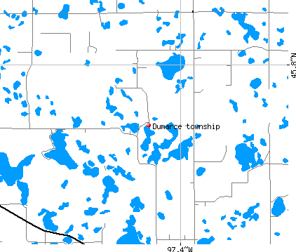 Dumarce township, SD map