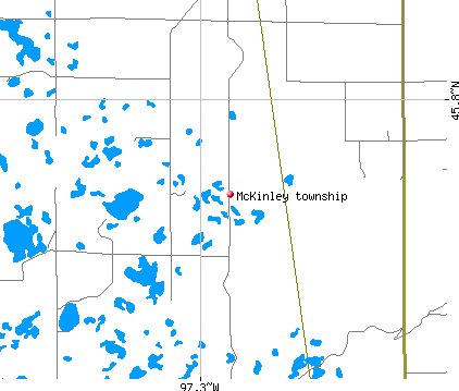 McKinley township, SD map