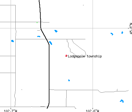 Lodgepole township, SD map