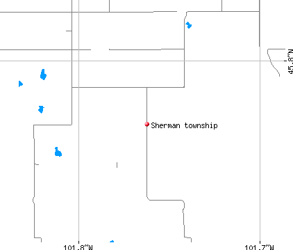 Sherman township, SD map