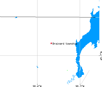 Brainard township, SD map
