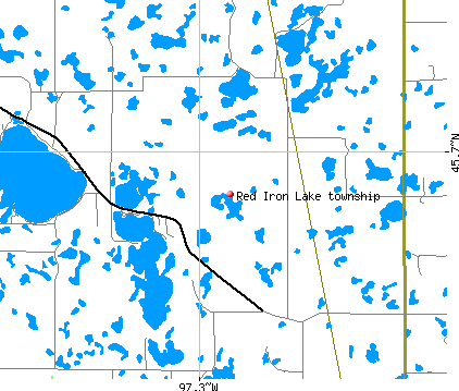 Red Iron Lake township, SD map