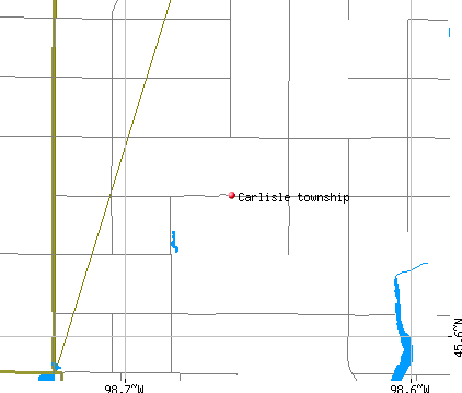Carlisle township, SD map