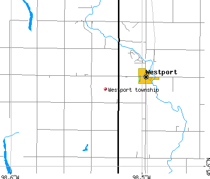 Westport township, SD map