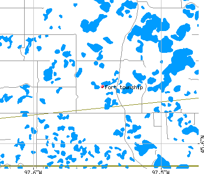 Fort township, SD map