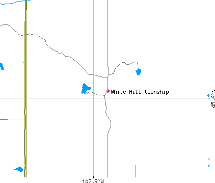 White Hill township, SD map