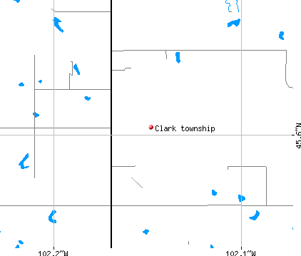 Clark township, SD map
