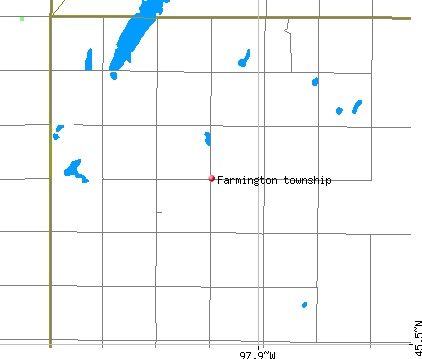 Farmington township, SD map
