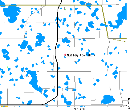 Nutley township, SD map