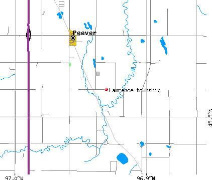 Lawrence township, SD map