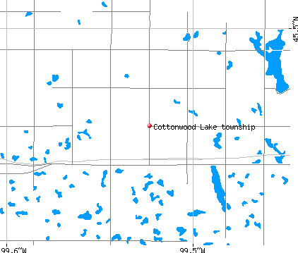 Cottonwood Lake township, SD map
