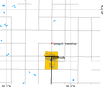Ipswich township, SD map