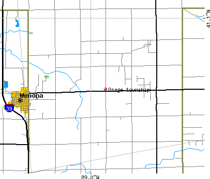 Osage township, IL map